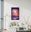 Romantic Waterside Heart Tree Canvas | A Blushing Love Affair