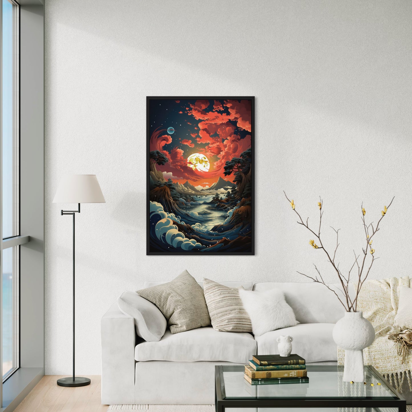 Moonlit Majesty | Canvas of Enchanted Skies and Earthly Beauty