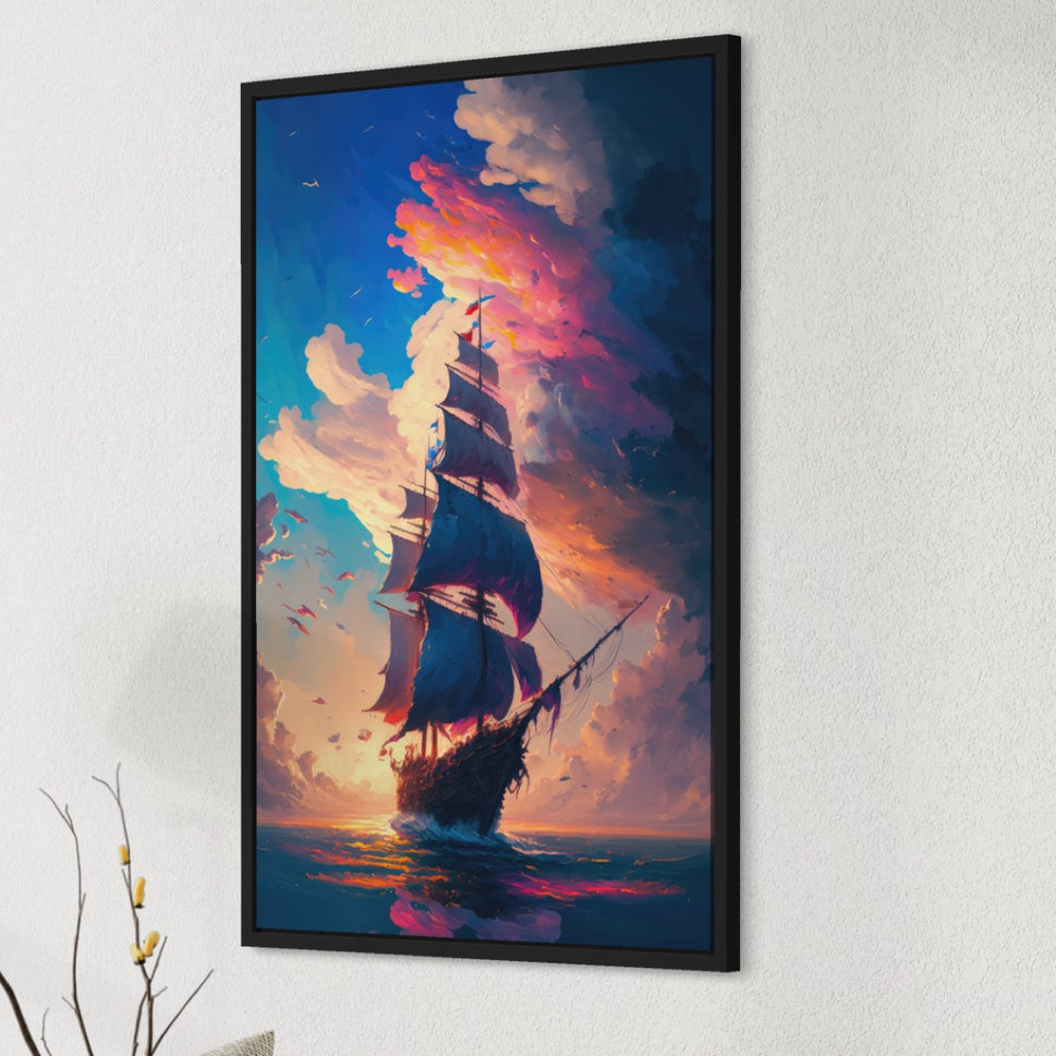 Epic Adventure Unfurled | Majestic Sailboat Canvas