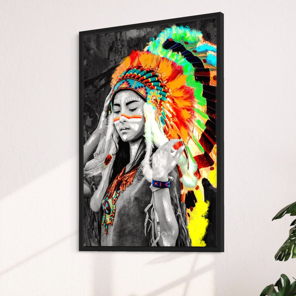 North American Spirit | Canvas Embracing Aboriginal Essence