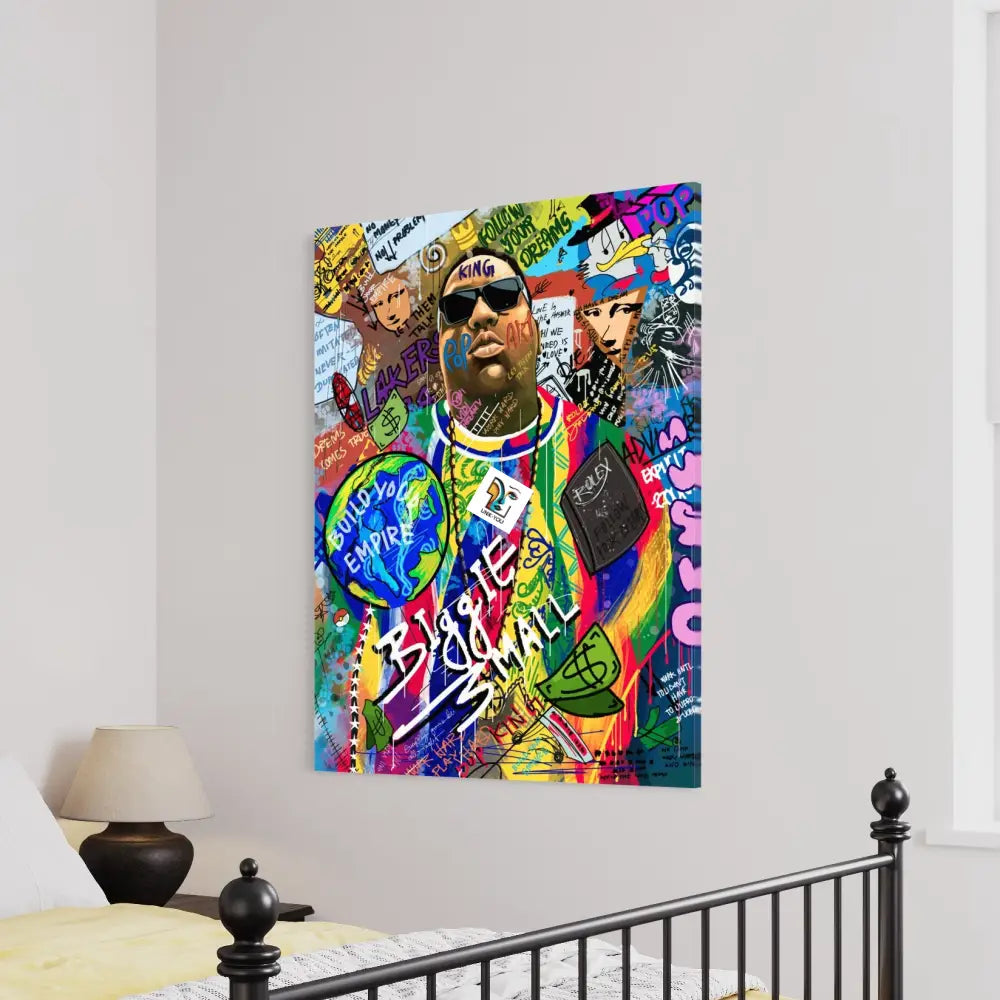 Biggie Smalls Canvas | Graffiti-Infused Pop Street Art Tribute 24 X 36 Inches / Infinity Ready To
