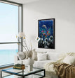 Dolphin Friendship Canvas | A Trio Of Bonds In Artistry 24 X 36 Inches / Black Ready To Hang