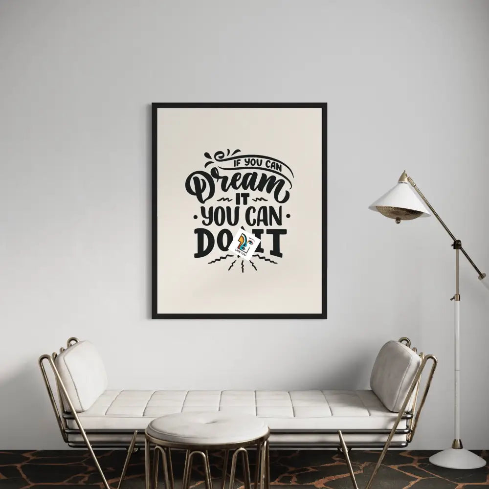 Dream Big Canvas | Inspirational Hand-Lettered Words Art Ready To Hang