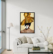 Golden Crowned Woman Canvas | Captivating Gold Surrealism Art Ready To Hang