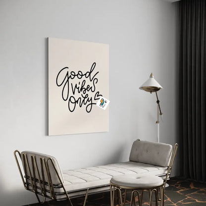 Good Vibes Only Canvas | Inspiring Hand-Lettered Words Art 24 X 36 Inches / Infinity Ready To Hang