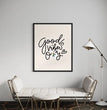 Good Vibes Only Canvas | Inspiring Hand-Lettered Words Art Ready To Hang