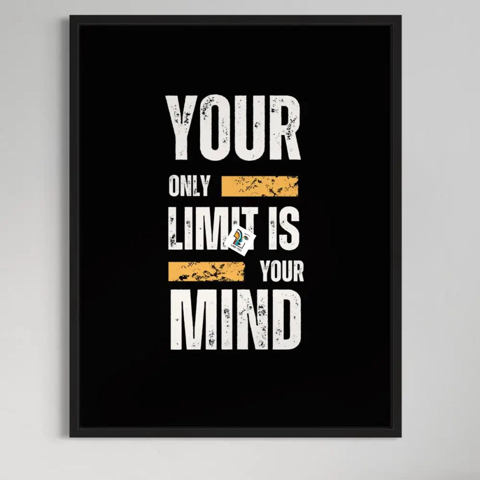 Limitless Mind Canvas | Inspirational Hand-Lettered Words Art Ready To Hang